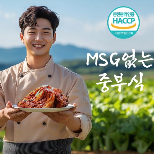 우리한끼 MSG없는 중부식 국산 배추김치