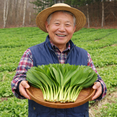 명이나물 지금제철 강원도 향진한 잎명이