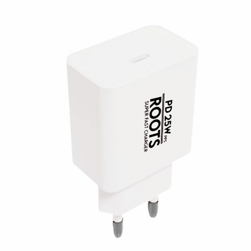 루츠 국내생산 PD 25W PPS C타입 초고속 충전기, 1개, 화이트
