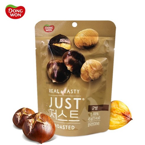 동원 저스트 군밤 45gx40봉(1box)/밤/맛밤/간식/안주, 45g, 40개