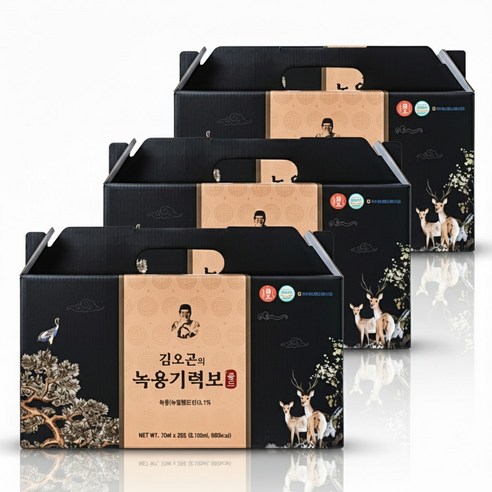 김오곤의 녹용 기력보 골드 십전대보 14가지 한약재 진액, 90개, 70ml