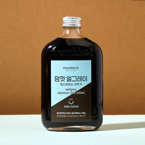 맘껏푸드랩 제로슈가 얼그레이에스프레소 밀크티 베이스 400g