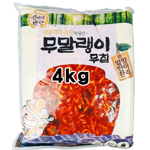 푸드올마켓_ 항아리반찬 무말랭이무침 4kg /냉장, 4kg, 1개