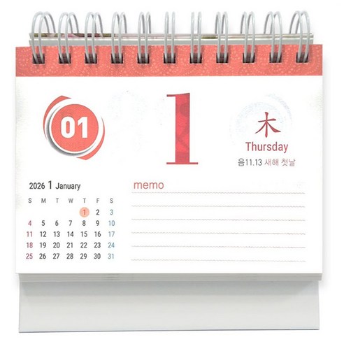 2026년 탁상달력 오피스 스케줄러 책상달력 캘린더 책상 달력 스케쥴러 음력달력, 1개