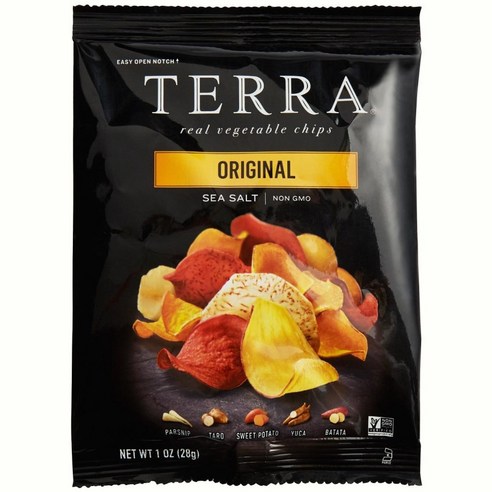 Terra 테라 리얼 베지터블 칩 오리지널 씨 솔트 28g 24팩
