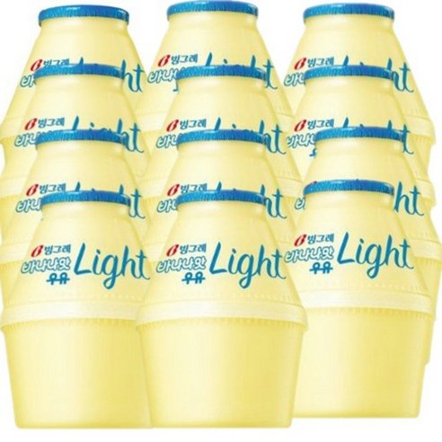 빙그레 바나나맛우유 240ml 단지우유 뚱바
