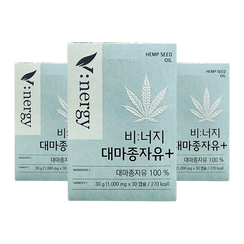휴럼 비너지 대마종자유 플러스 1000mg x 30캡슐