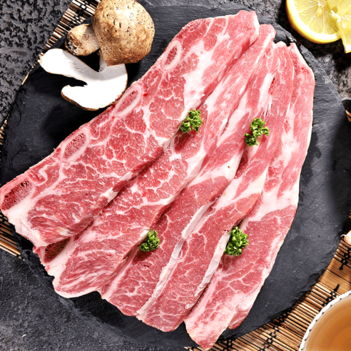 (내일츨고) 미트컷 소 LA 눈 꽃갈비 곡물 등급 (호주산) 1kg
