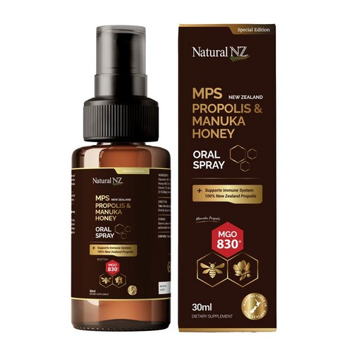 (5개)뉴질랜드 네추럴엔젯 MPS 프로폴리스 마누카 허니 오랄 스프레이 30ml