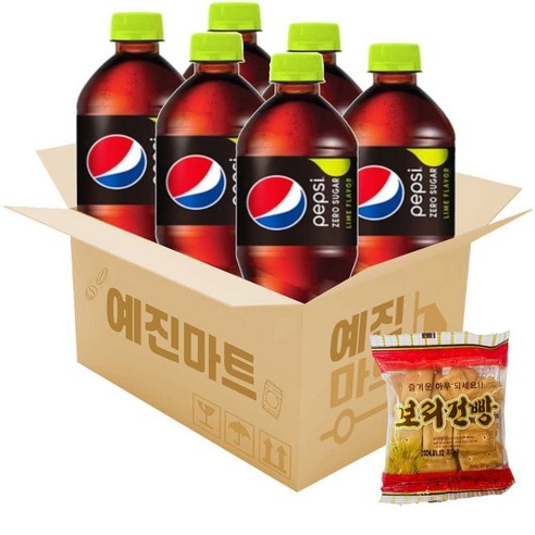 예진마트 펩시콜라 제로 라임향 1.25 6페트, 1.25L