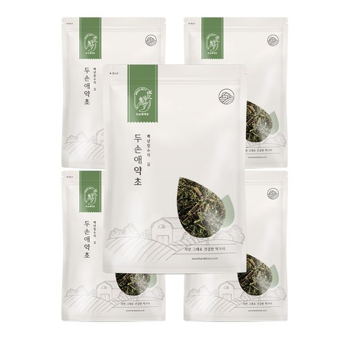 두손애약초 국산 말린 인진쑥 건조 인진쑥차 300g, 5개, 300g
