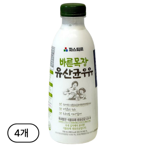 파스퇴르 바른목장 유산균우유