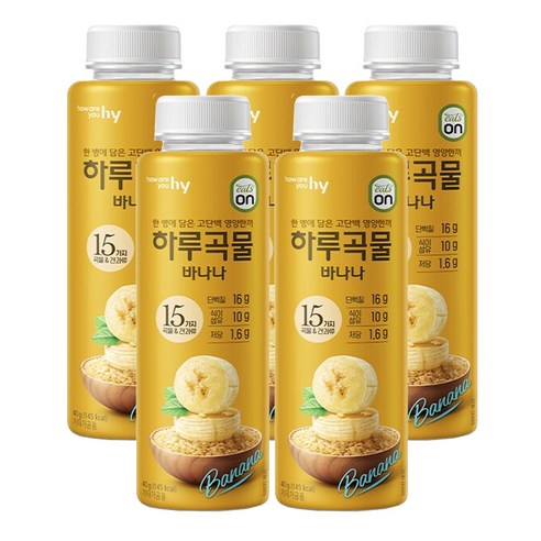 HY 한국야쿠르트 잇츠온 하루곡물 바나나 40gX5개