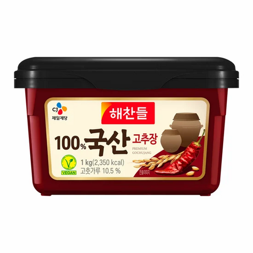 해찬들 100% 국산 고추장, 1kg, 1개