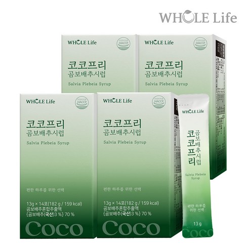 WHOLELIFE 코코프리 곰보배추시럽 14p