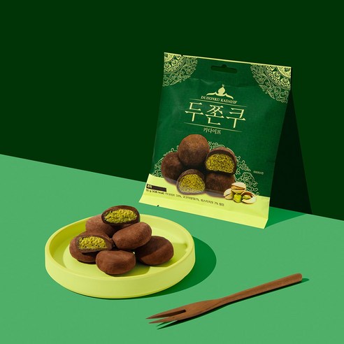 피치코리아 두쫀쿠 50g X 12팩 (1BOX) 두바이쫀득쿠키 (개별포장) 마시멜로우 카다이프 피스타치오