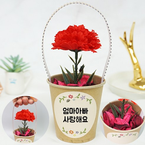 어버이날 카네이션 만들기 세트 꽃 카드 diy kit