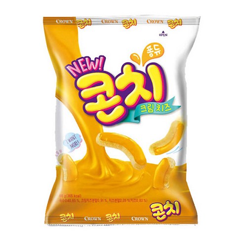 크라운 콘치 크림치즈 과자