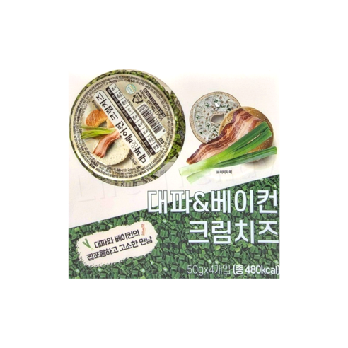 치즈앤푸드 대파 베이컨 크림치즈