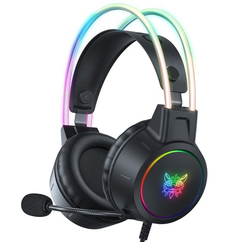 ONIKUMA RGB 유선 게이밍 헤드셋 가상 7.1 usb  노이즈캔슬링 마이크 X15 PRO
