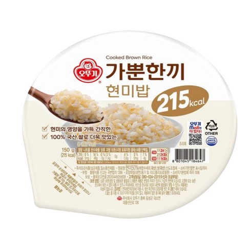 가뿐한끼 현미밥, 150g, 18개