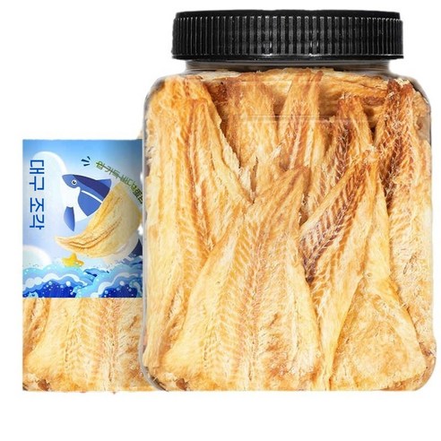 씨플 심해 구운 대구포 500g 캔 맛있는 임산부 어린이 저지방 간식