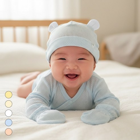 출산백일선물 신생아 아기 3종 필수 세트 배냇수트