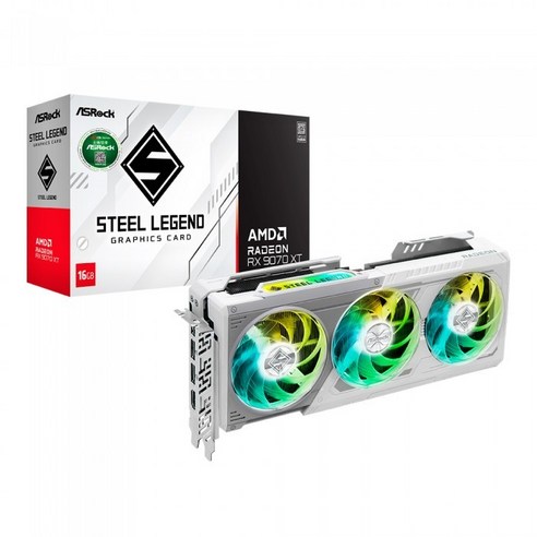 ASRock 라데온 RX 9070 XT 스틸레전드 D6 16GB 대원씨티에스