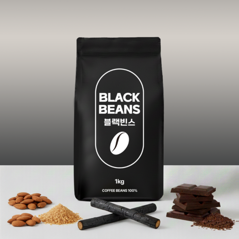 블랙빈스 원두커피 다크 초코 블렌드 1kg 홀빈, 1kg, 홀빈(분쇄안함), 1개