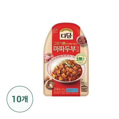 CJ제일제당 [CJ제일제당] 다담 마파두부양념 150g x 10개, 10개, 150g