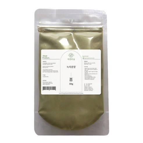수제나라 자연의숲 녹차분말 녹차가루 천연분말, 50g, 1개, 1개입