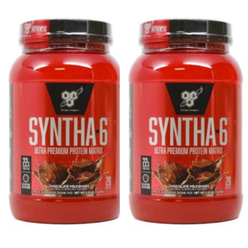 BSN 신타6 울트라 프리미엄 프로틴 파우더 ( 초콜릿 밀크 쉐이크 ) 탄수화물 15g 단백질 22g 마그네슘 40mg (1.32kg) 신타식스 X 2EA