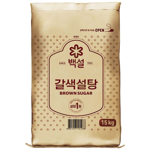 백설 갈색설탕 15kg, 15kg, 1개
