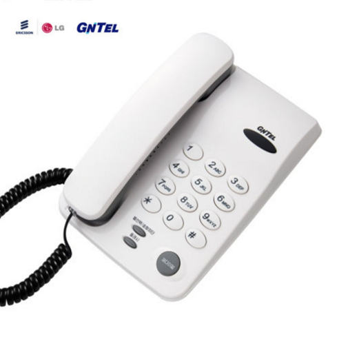 지엔텔 유선 전화기 화이트, GS-460