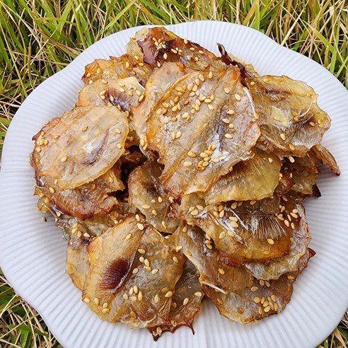 [김봉봉건어물] 단짠단짠 깨범벅 구운 동전쥐포 꼬마쥐포 100g, 1개, 100g