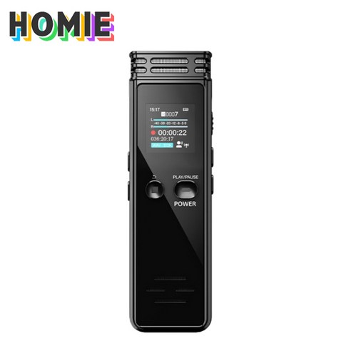 HOMIE 디지털음성녹음기 휴대용 소형음성 녹음기 고성능 레코더 MP3 8GB