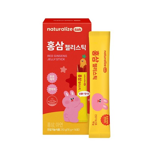 네추럴라이즈 키즈 홍삼 젤리스틱 14P