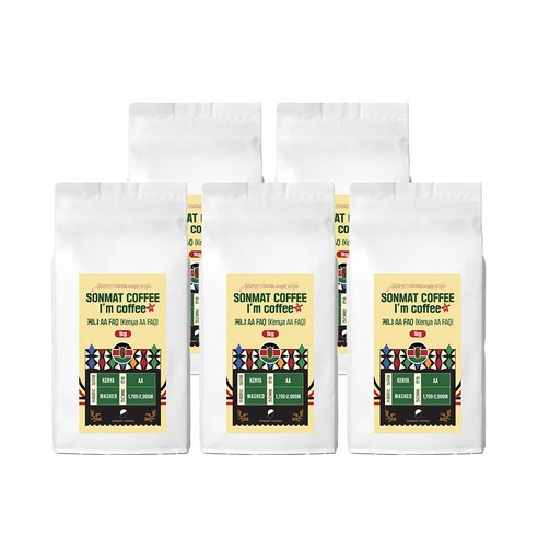 손맛커피 아이엠커피 케냐 AA, 5개, 1kg, 에스프레소
