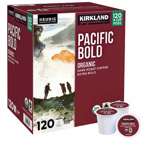 커클랜드 큐리그 캡슐 커피 오가닉 미디엄 블렌드 K-Cup 120개입