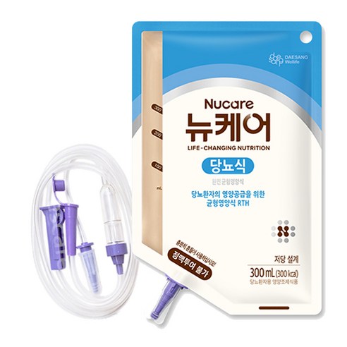 뉴케어 당뇨식 RTH 파우치 환자경관식 300ml (피딩줄포함), 20개, 300ml