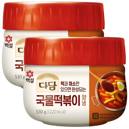 다담 국물떡볶이양념 530g, 2개, 530g