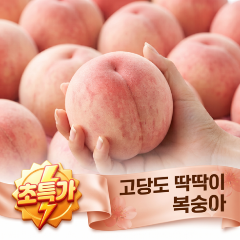 [기간한정 특가] 고당도 딱딱이 복숭아, 1박스, 중과 4kg