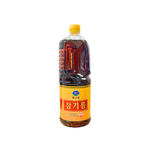 참고을 참기름 저온압착 1.8L 1박스  참깨분100% 식당용 업소용 김밥집 수입 고소한 베스트코