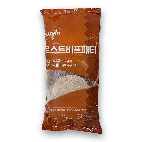 선진 로스트 비프 패티 600g 냉동, 1개, 600g