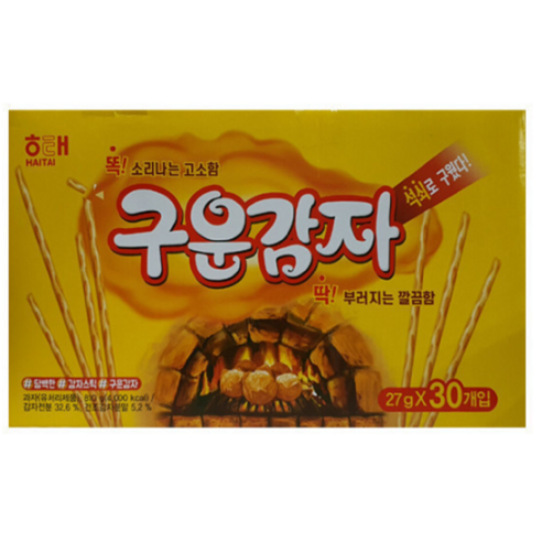 해태제과 구운감자, 30개, 27g