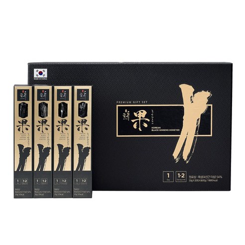 금흑 흑삼 하늘천과 흑삼정과 홍삼정과 답례품 명절선물 선물세트, 600g, 1박스, 30g