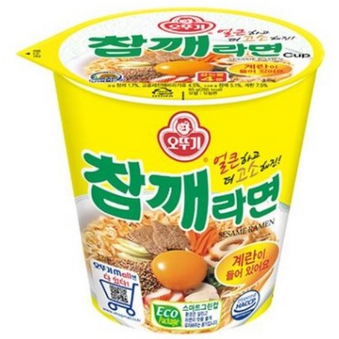 오뚜기 참깨라면 소컵라면, 4개