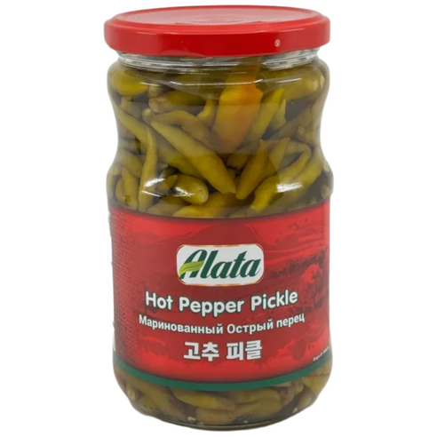 Turkish Alata Halal Hot Pepper Pickle 터키 알라타 할랄 핫 페퍼 피클 매운 고추 피클 350g, 2개, 350g