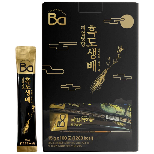 [리얼당당] 흑도생배 국산 흑도라지 생강 배 건강스틱 도라지배