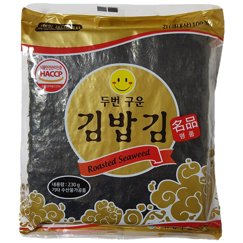 프레시미 유창 두번구운 김밥김(명품) 230g 100매 10봉, 230g, 10개